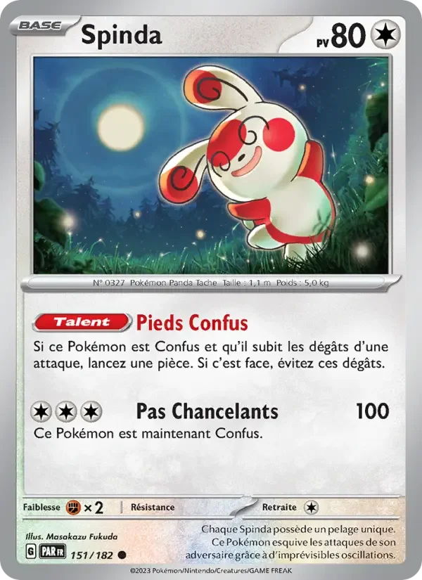 Carte Pokémon Spinda — Faille Paradoxe
