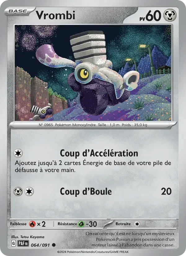 Carte Pokémon Vrombi — Destinées de Paldea