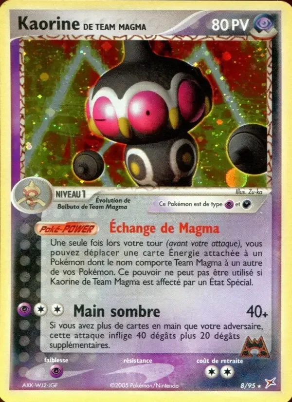 Carte Kaorine de Team Magma