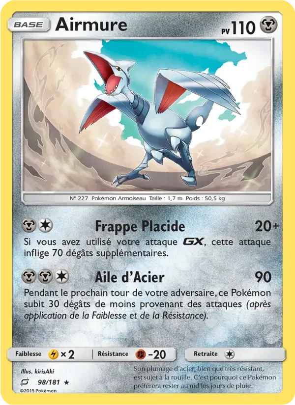 Carte Pokémon Airmure — Duo de Choc