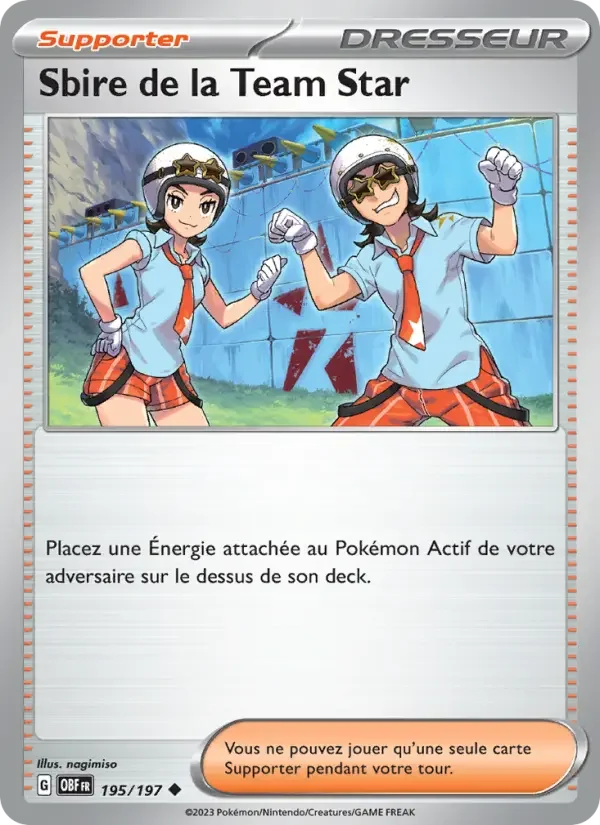 Carte Sbire de la Team Star