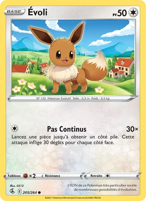 Carte Pokémon Évoli — Poing de Fusion