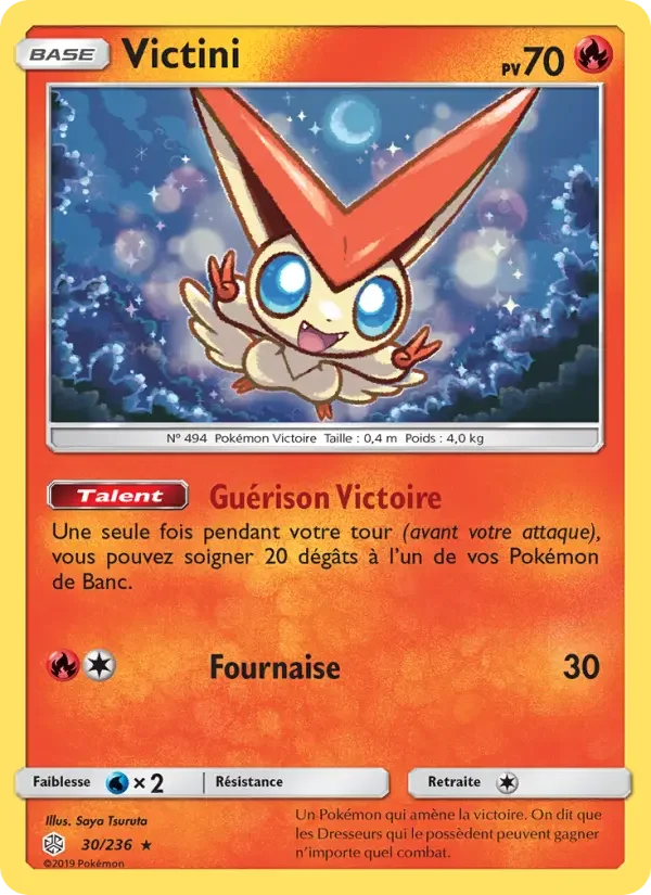Carte Pokémon Victini — Éclipse Cosmique