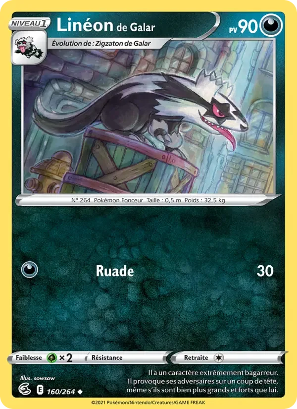 Carte Pokémon Linéon de Galar — Poing de Fusion