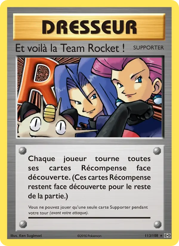 Carte Et voilà la Team Rocket !