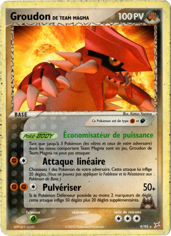 Carte Groudon de Team Magma