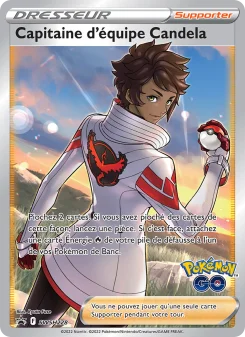 Carte Pokémon Capitaine d'équipe Candela — Promos Épée et Bouclier
