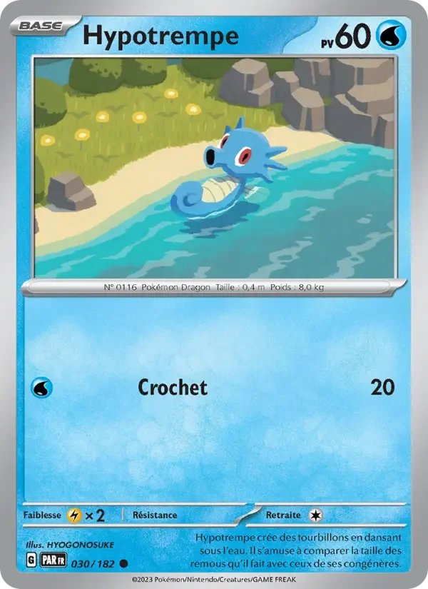 Carte Pokémon Hypotrempe — Faille Paradoxe