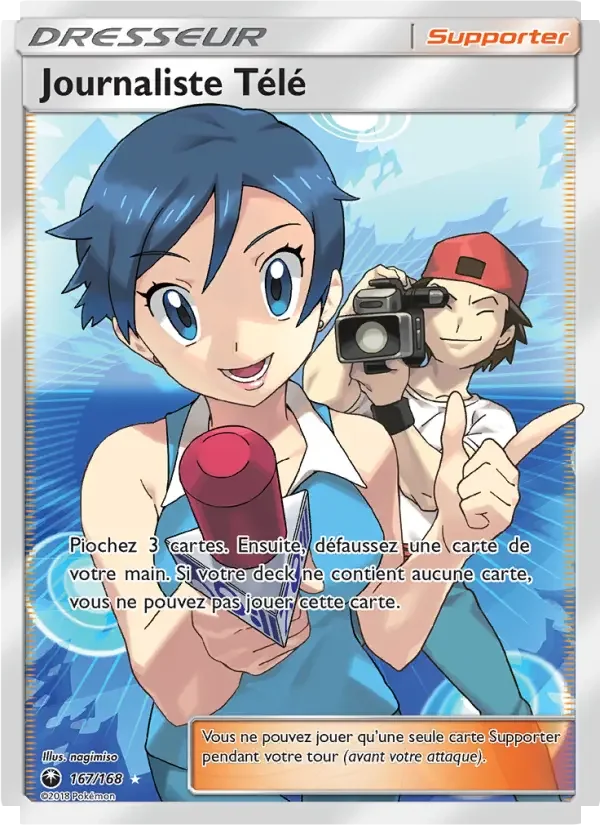 Carte Pokémon Journaliste Télé — Tempête Céleste