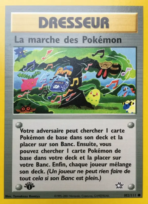 Carte La marche des Pokémon