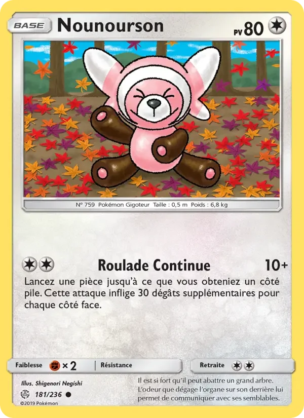 Carte Pokémon Nounourson — Éclipse Cosmique