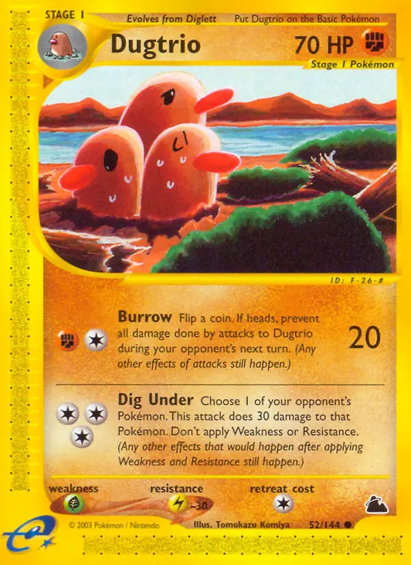 Carte Pokémon Triopikeur — Skyridge