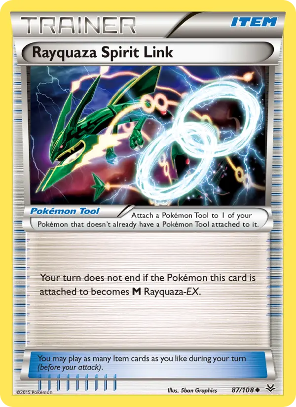 Carte Pokémon Rayquaza Spirit Link — Promos X&Y