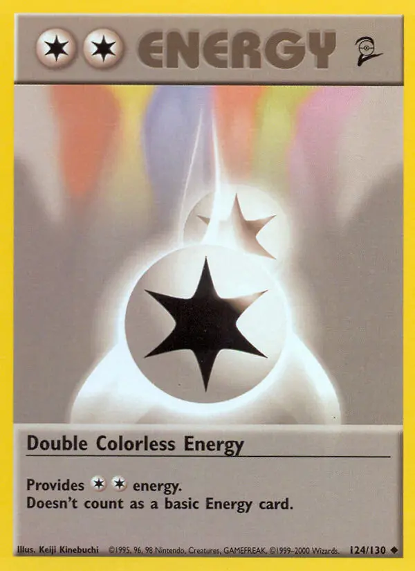 Carte Pokémon Énergie Incolore Double — Base Set 2