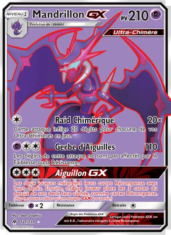 Carte Mandrillon GX