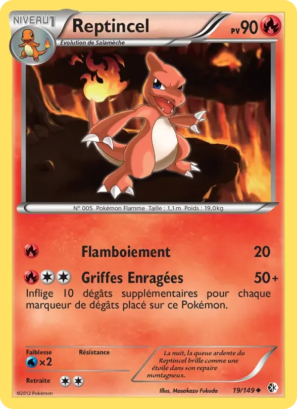 Carte Pokémon Reptincel — Frontières Franchies
