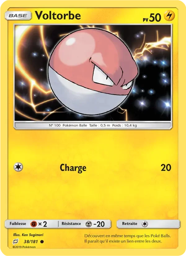 Carte Pokémon Voltorbe — Duo de Choc