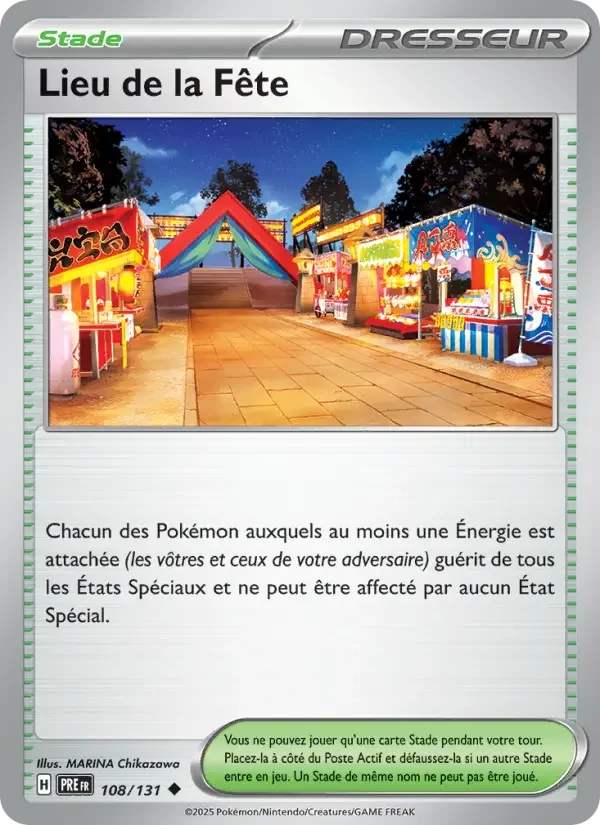 Carte Lieu de la Fête