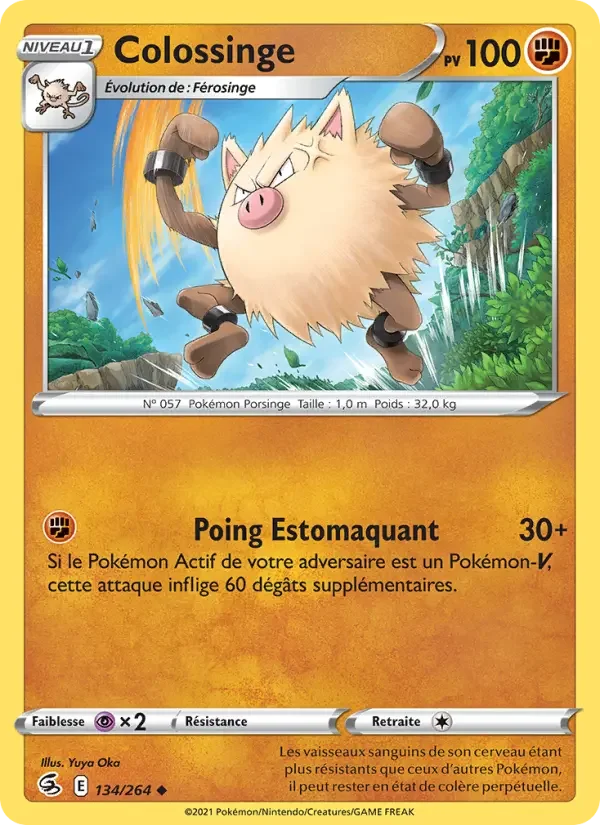 Carte Pokémon Colossinge — Poing de Fusion