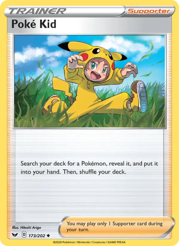 Carte Pokémon Poké Kid — Promos Épée et Bouclier