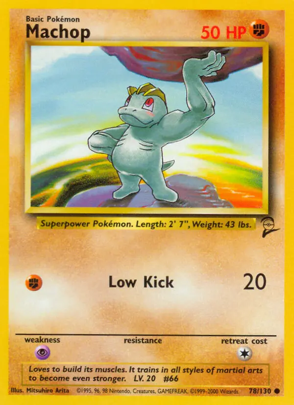 Carte Pokémon Machoc — Base Set 2