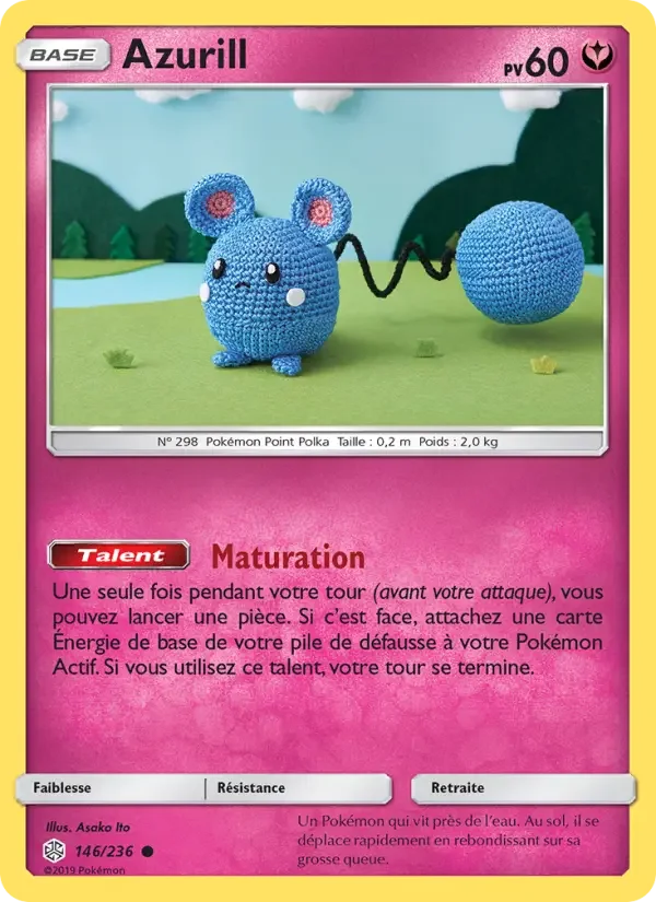 Carte Pokémon Azurill — Éclipse Cosmique