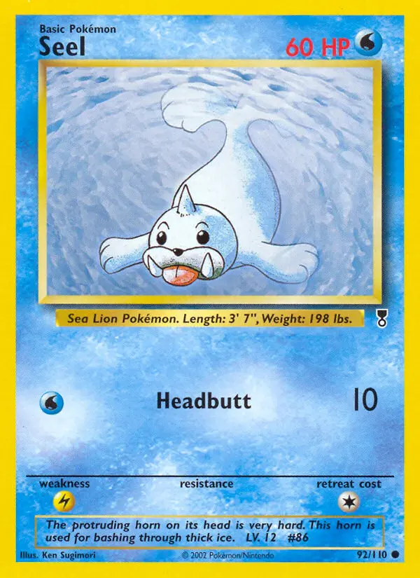 Carte Pokémon Otaria — Legendary Collection