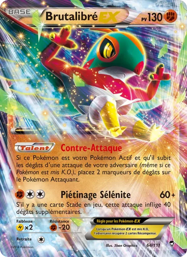 Carte Pokémon Brutalibré EX — Poings Furieux