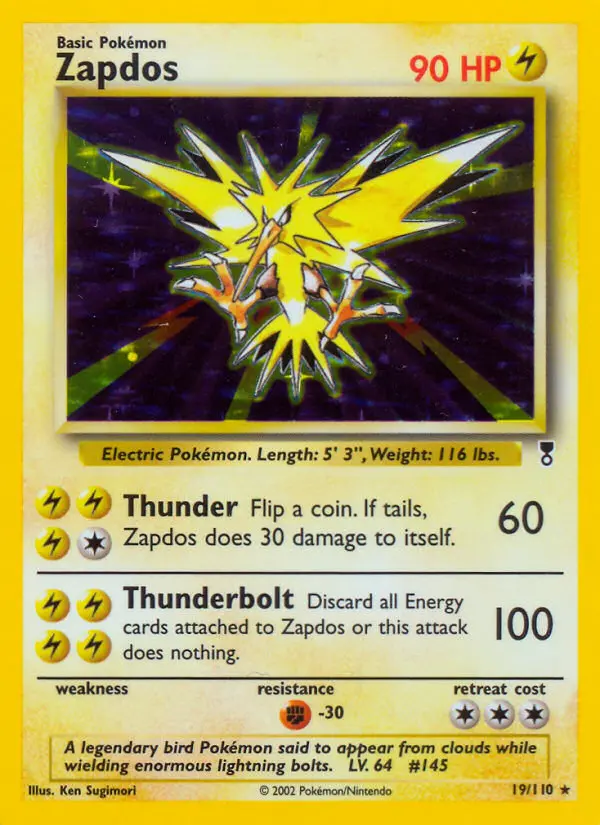Carte Pokémon Électhor — Legendary Collection