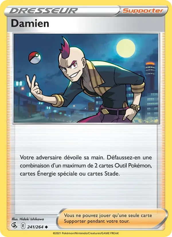 Carte Pokémon Damien — Poing de Fusion