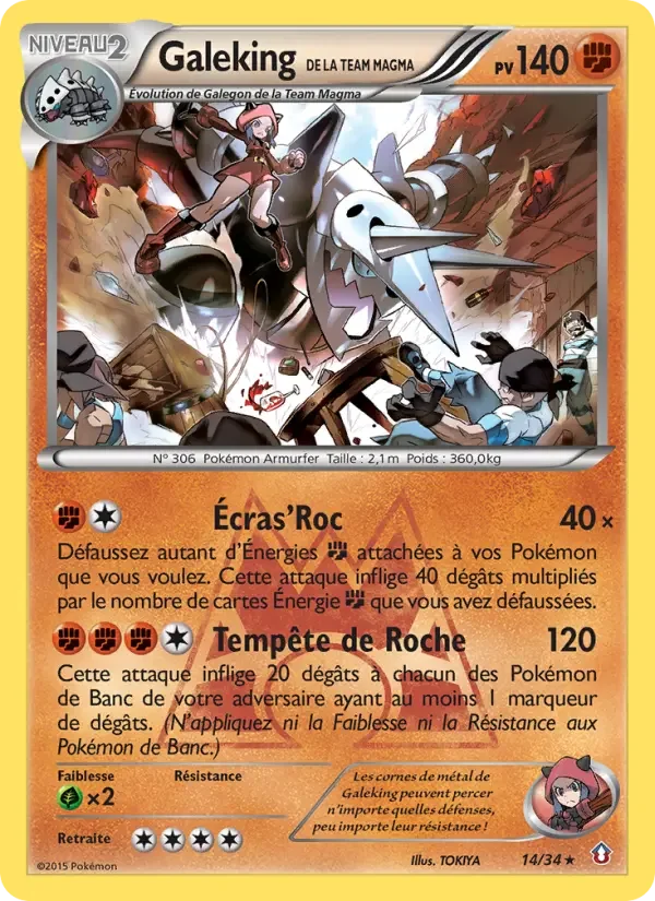 Carte Galeking de la Team Magma