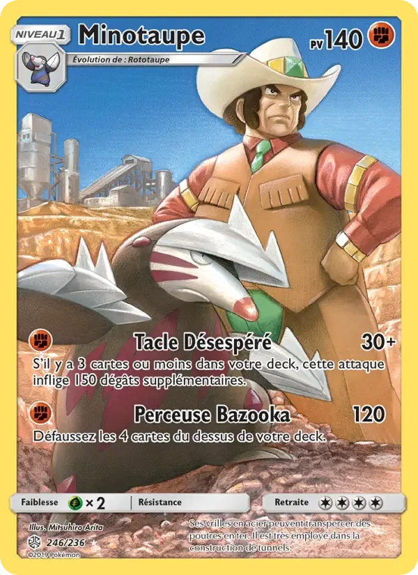 Carte Pokémon Minotaupe — Éclipse Cosmique