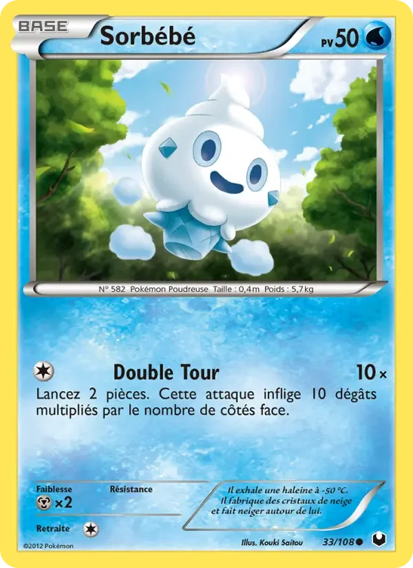Carte Pokémon Sorbébé — Explorateurs Obscurs