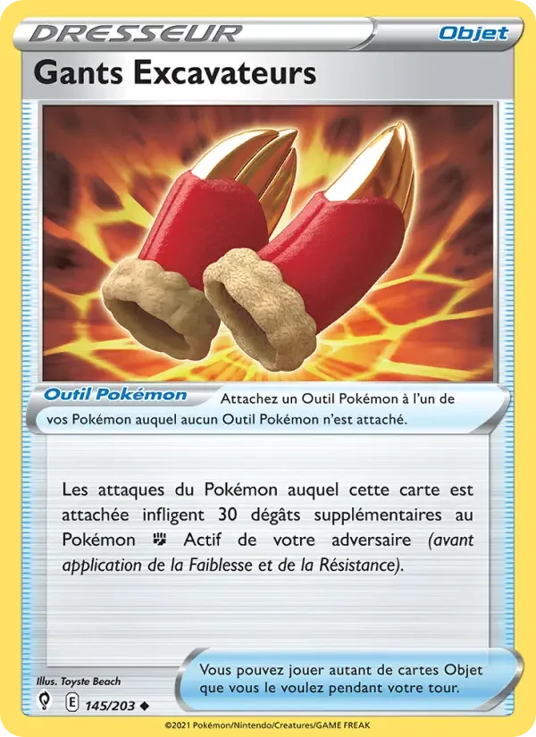 Carte Gants Excavateurs
