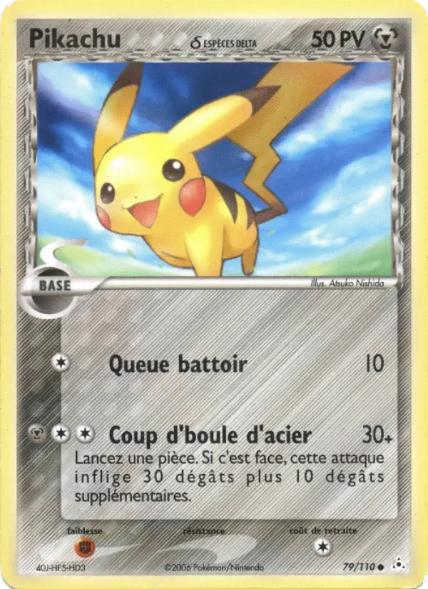 Carte Pikachu δ
