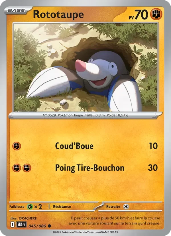 Carte Rototaupe