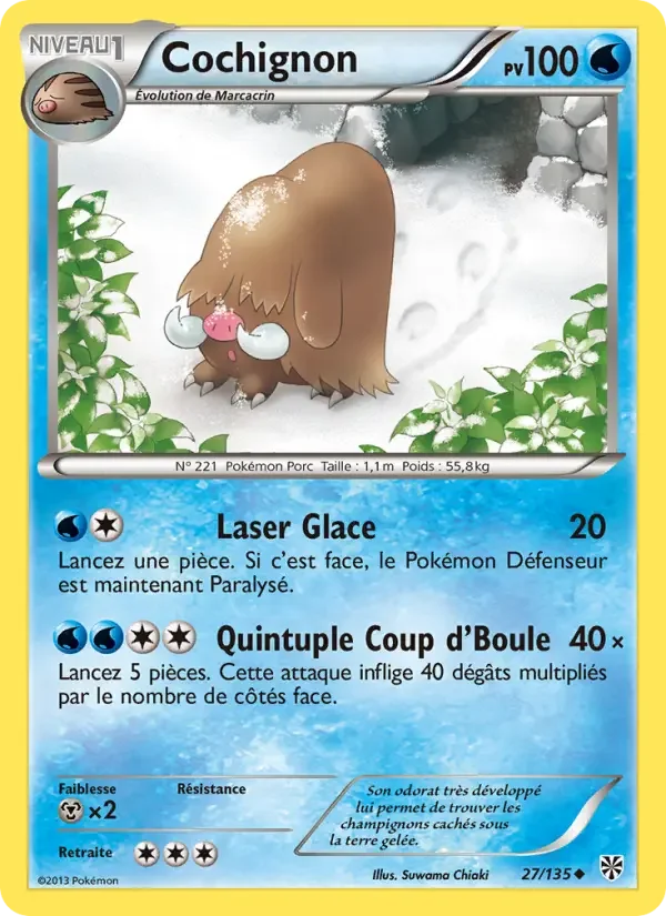 Carte Pokémon Cochignon — Tempête Plasma