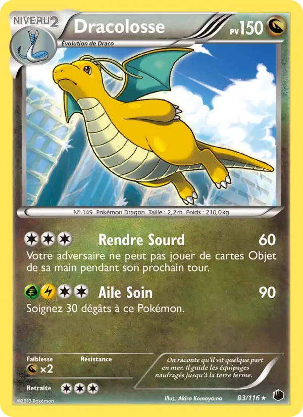 Carte Pokémon Dracolosse — Glaciation Plasma