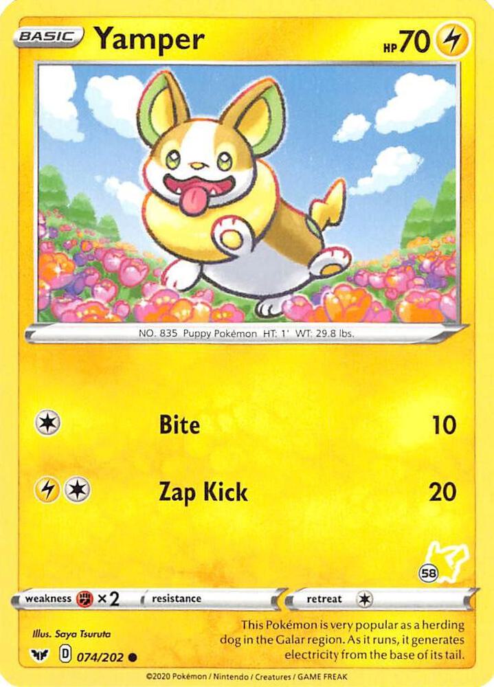 Carte Pokémon Voltoutou — Épée et Bouclier