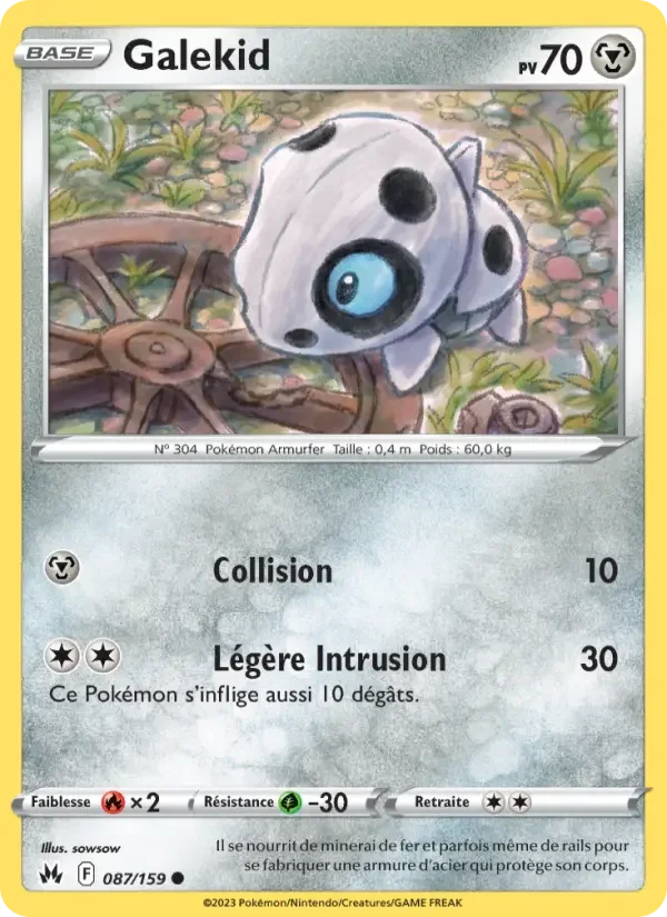 Carte Pokémon Galekid — Zénith Suprême
