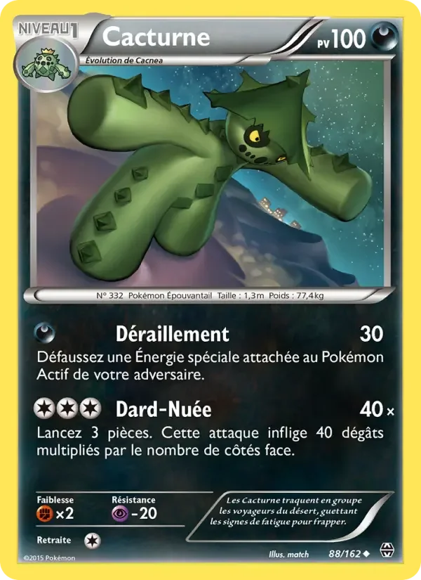 Carte Pokémon Cacturne — Impulsion TURBO