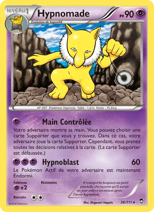 Carte Pokémon Hypnomade — Poings Furieux