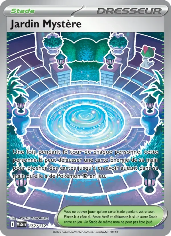 Carte Pokémon Jardin Mystère — Méga-Évolution