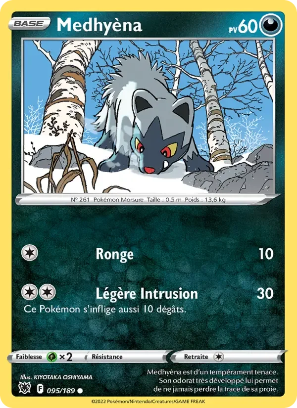 Carte Pokémon Medhyèna — Astres Radieux