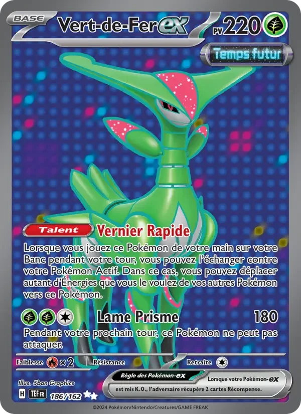 Carte Pokémon Vert-de-Fer-ex — Forces Temporelles