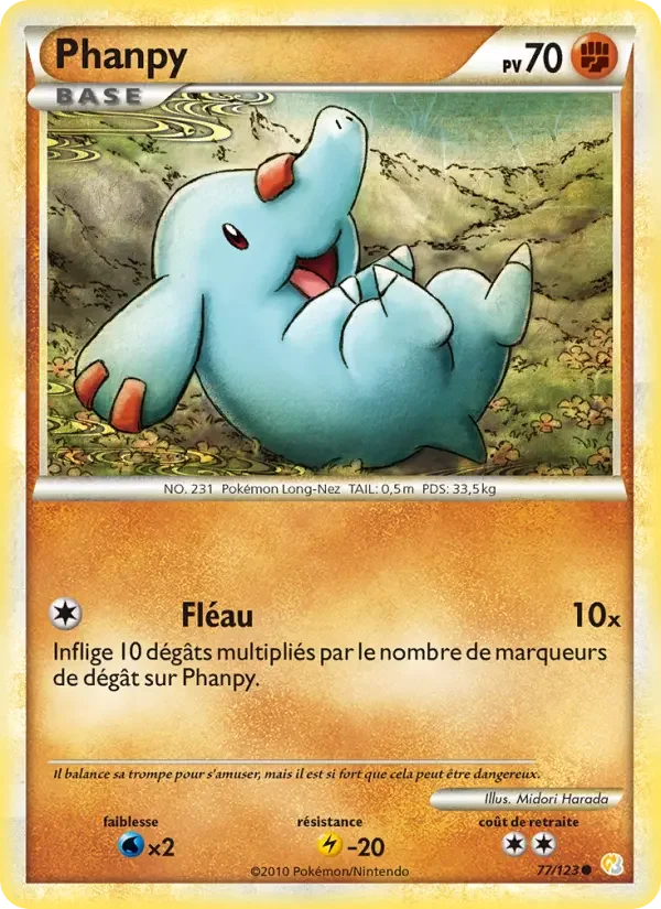 Carte Pokémon Phanpy — HeartGold SoulSilver
