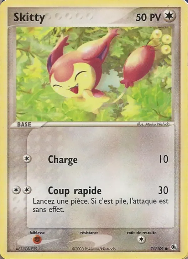 Carte Pokémon Skitty — Rubis & Saphir