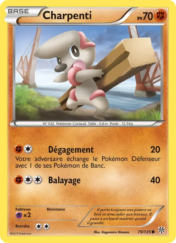 Carte Pokémon Charpenti — Tempête Plasma