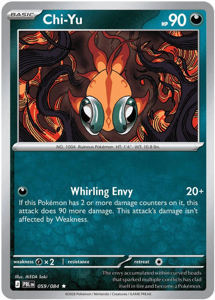 Carte Pokémon Chi-Yu — Nuit Noire