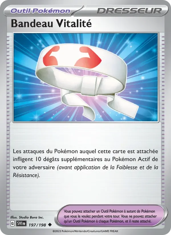 Carte Pokémon Bandeau Vitalité — Écarlate et Violet
